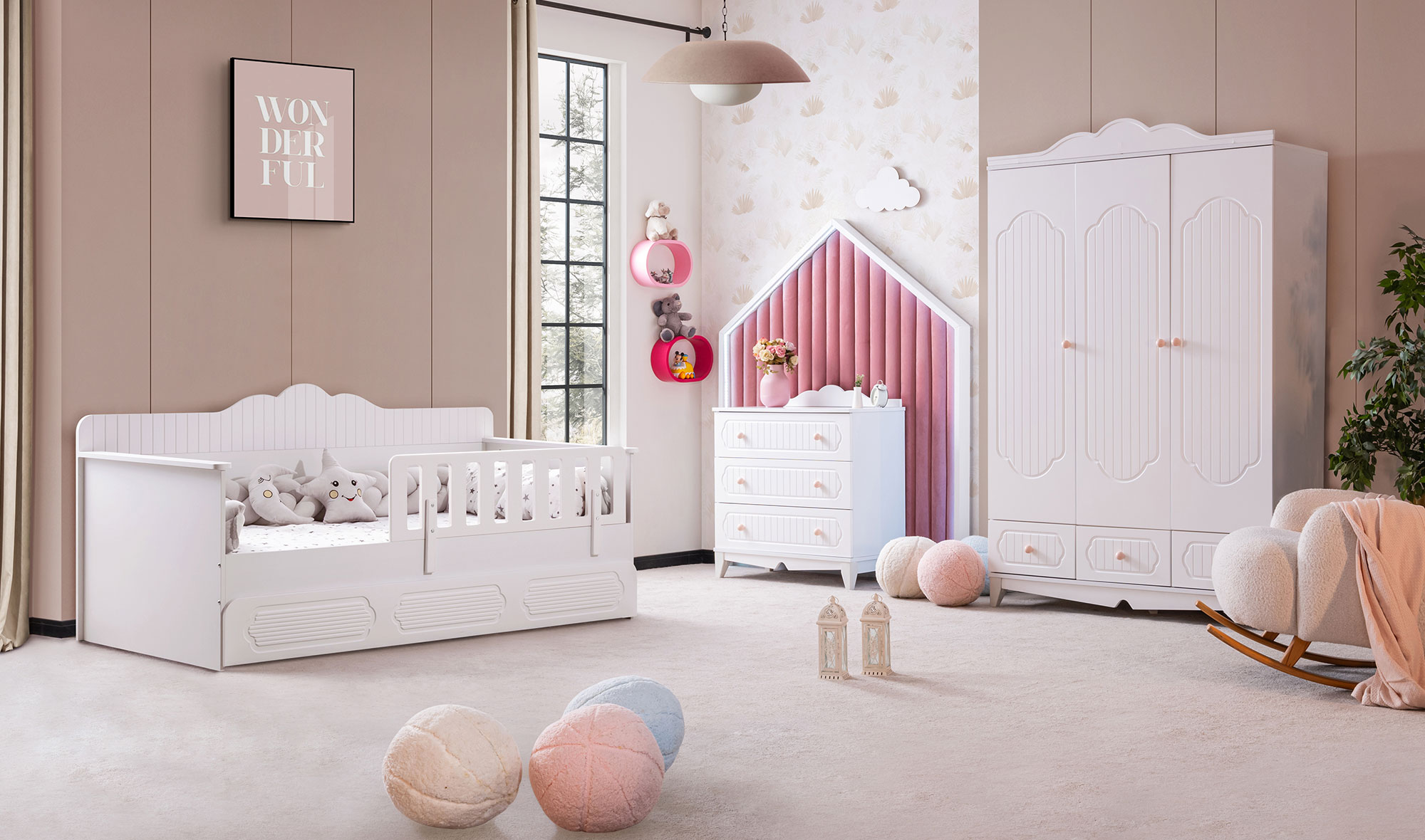 Flower Montessori Genç Odası - Genç Odaları | Yapı Mobilya - Görsel 1